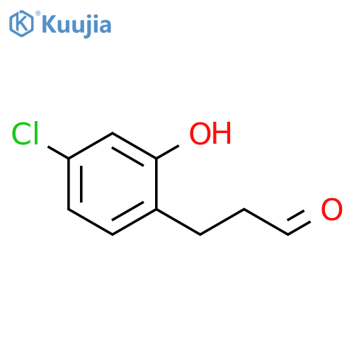 3-(4-chloro-2-hydroxyphenyl)propanal structure