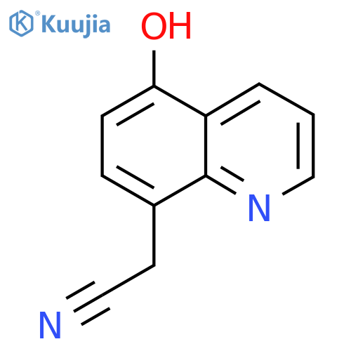 5-Hydroxyquinoline-8-acetonitrile structure