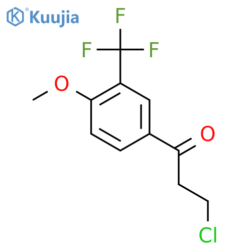 3-Chloro-4'-methoxy-3'-(trifluoromethyl)propiophenone structure