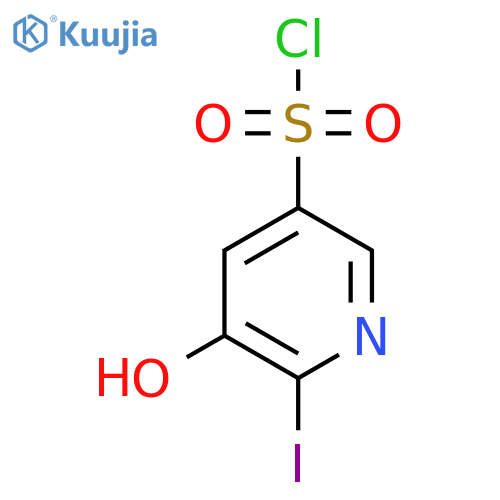2-Iodo-3-hydroxypyridine-5-sulfonyl chloride structure