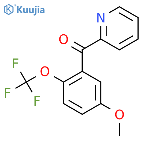 2-(5-Methoxy-2-(trifluoromethoxy)benzoyl)pyridine structure