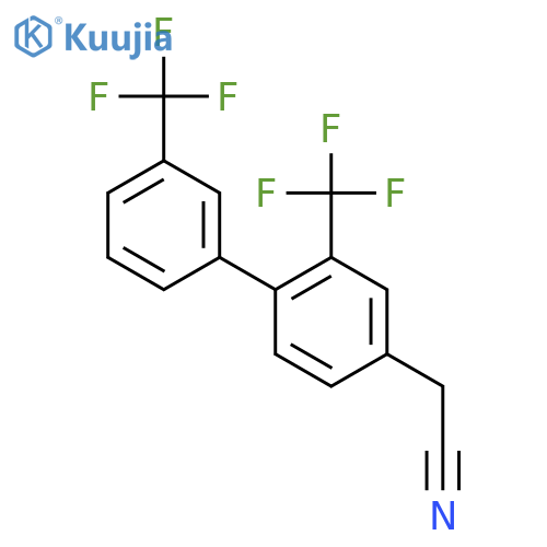 2,3'-Bis(trifluoromethyl)biphenyl-4-acetonitrile structure