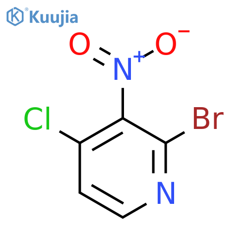 2-Bromo-4-chloro-3-nitropyridine structure