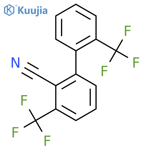 3,2'-Bis(trifluoromethyl)biphenyl-2-carbonitrile structure
