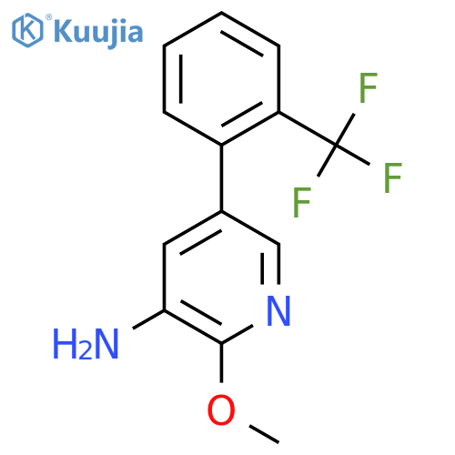 3-Amino-2-methoxy-5-(2-(trifluoromethyl)phenyl)pyridine structure