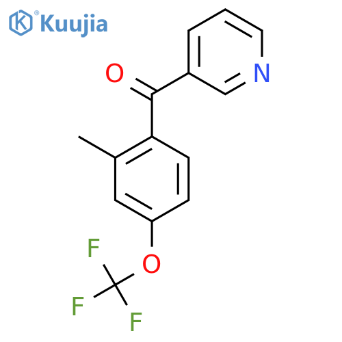 3-(2-Methyl-4-(trifluoromethoxy)benzoyl)pyridine structure