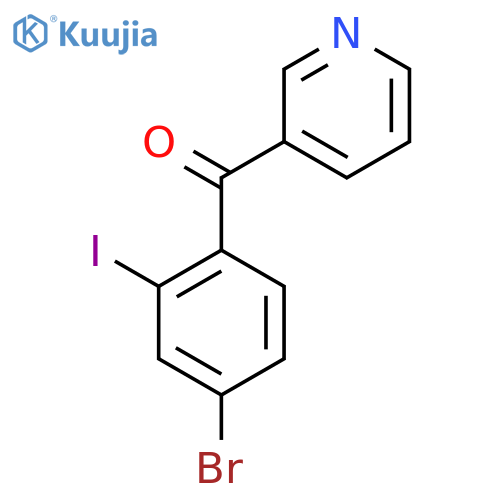 3-(4-Bromo-2-iodobenzoyl)pyridine structure