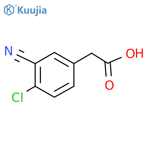 2-(4-chloro-3-cyanophenyl)acetic acid structure