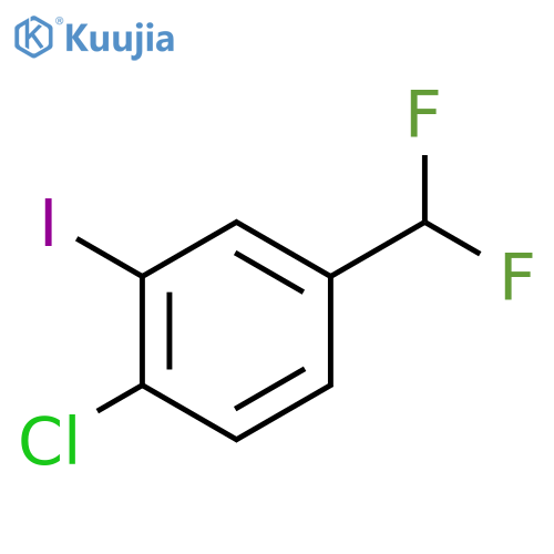 1-chloro-4-(difluoromethyl)-2-iodobenzene structure