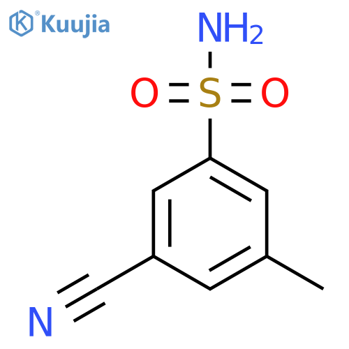 3-cyano-5-methylbenzene-1-sulfonamide structure