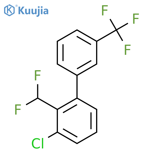 3-Chloro-2-(difluoromethyl)-3'-(trifluoromethyl)biphenyl structure