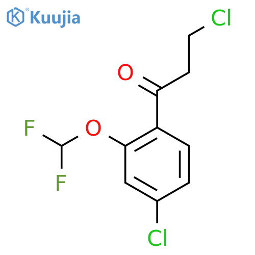 3,4'-Dichloro-2'-(difluoromethoxy)propiophenone structure