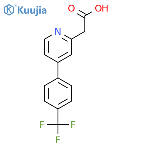 4-(4-(Trifluoromethyl)phenyl)pyridine-2-acetic acid structure