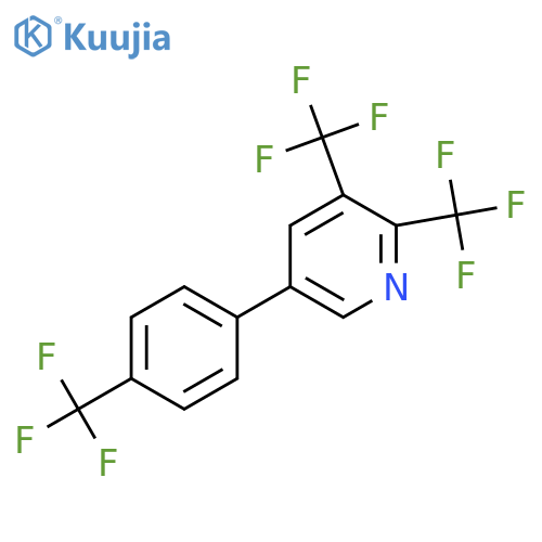 2,3-Bis(trifluoromethyl)-5-(4-(trifluoromethyl)phenyl)pyridine structure