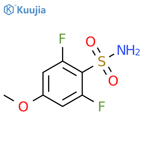 2,6-difluoro-4-methoxybenzene-1-sulfonamide structure