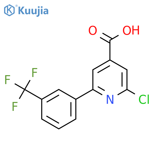 2-Chloro-6-(3-(trifluoromethyl)phenyl)isonicotinic acid structure
