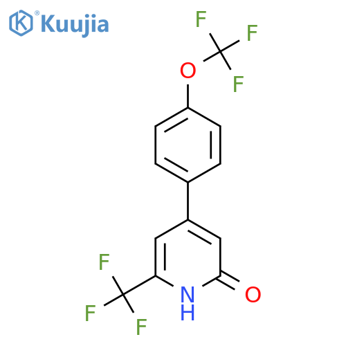 2-Hydroxy-4-(4-(trifluoromethoxy)phenyl)-6-(trifluoromethyl)pyridine structure