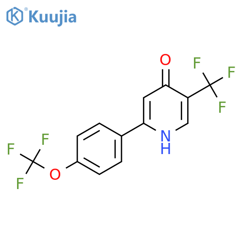 4-Hydroxy-2-(4-(trifluoromethoxy)phenyl)-5-(trifluoromethyl)pyridine structure