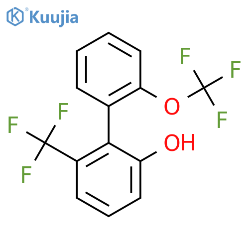 2-Hydroxy-2'-(trifluoromethoxy)-6-(trifluoromethyl)biphenyl structure