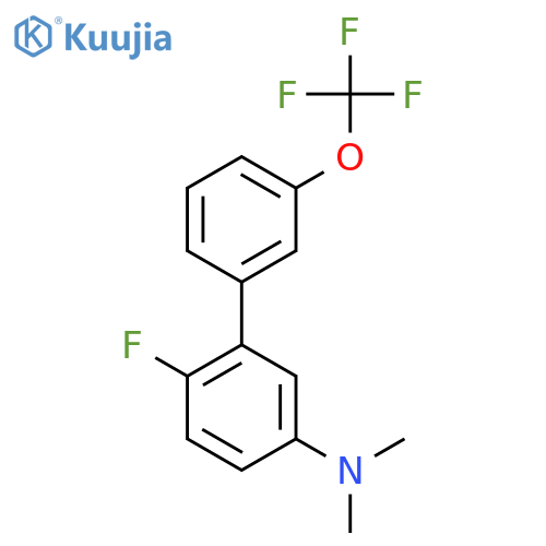 (6-Fluoro-3'-(trifluoromethoxy)biphenyl-3-yl)-dimethylamine structure