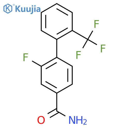 2-Fluoro-2'-(trifluoromethyl)biphenyl-4-carboxylic acid amide structure