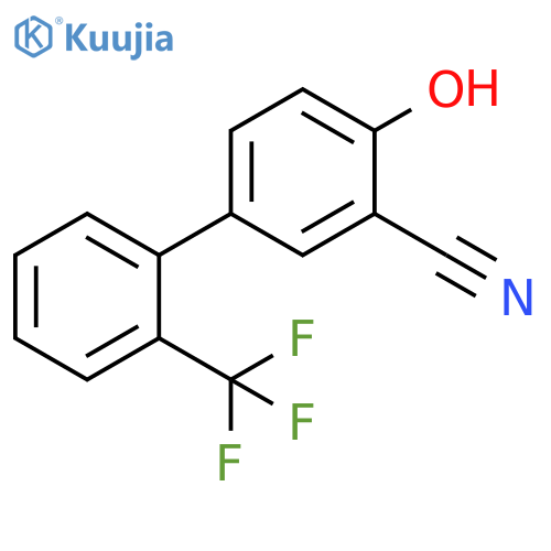 2-Cyano-4-(2-trifluoromethylphenyl)phenol structure