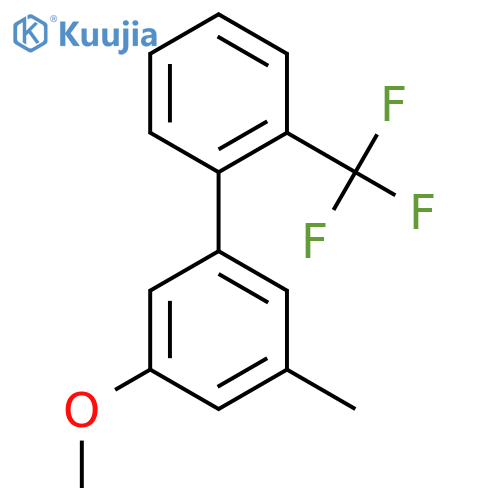 3-Methoxy-5-methyl-2'-(trifluoromethyl)biphenyl structure