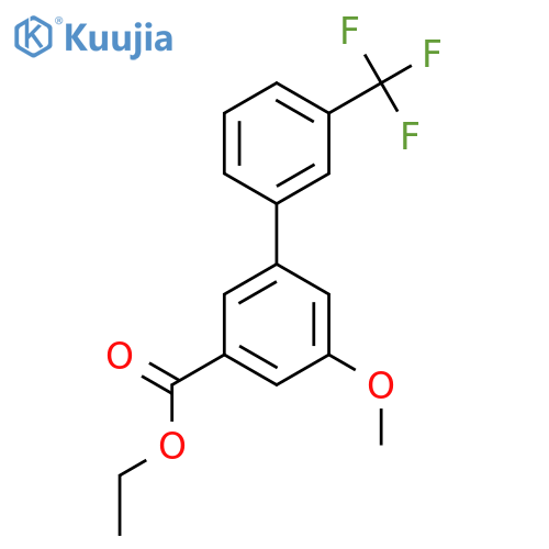 5-Methoxy-3'-(trifluoromethyl)biphenyl-3-carboxylic acid ethyl ester structure