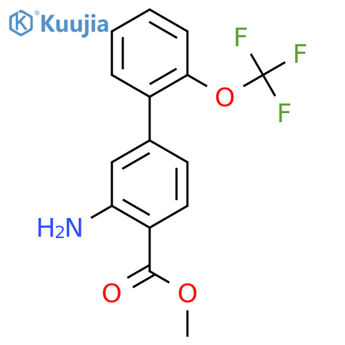 Methyl 3-Amino-2'-(trifluoromethoxy)biphenyl-4-carboxylate structure