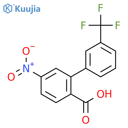 4-Nitro-2-(3-trifluoromethylphenyl)benzoic acid structure