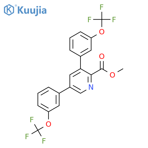 Methyl 3,5-bis(3-(trifluoromethoxy)phenyl)picolinate structure