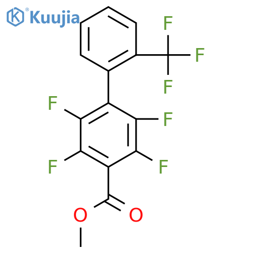 2,3,5,6-Tetrafluoro-2'-(trifluoromethyl)biphenyl-4-carboxylic acid methyl ester structure