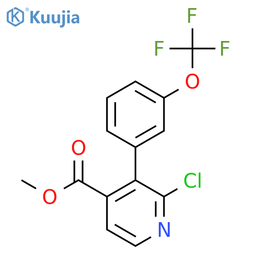 Methyl 2-chloro-3-(3-(trifluoromethoxy)phenyl)isonicotinate structure