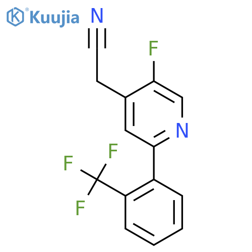 5-Fluoro-2-(2-(trifluoromethyl)phenyl)pyridine-4-acetonitrile structure