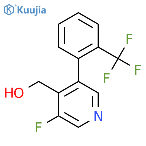 3-Fluoro-5-(2-(trifluoromethyl)phenyl)pyridine-4-methanol structure