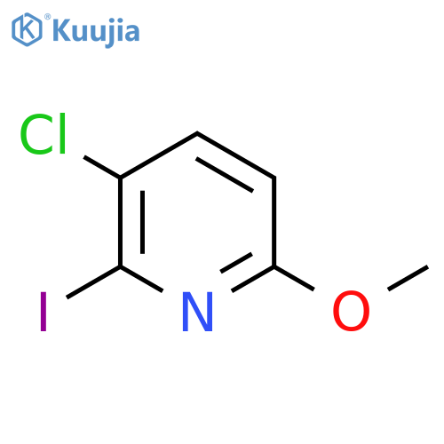 3-Chloro-2-iodo-6-methoxypyridine structure