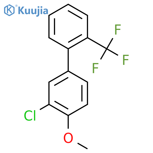 3-Chloro-4-methoxy-2'-(trifluoromethyl)biphenyl structure