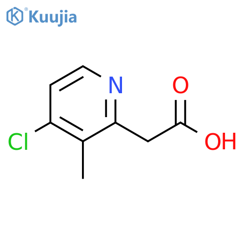 2-Pyridineacetic acid, 4-chloro-3-methyl- structure