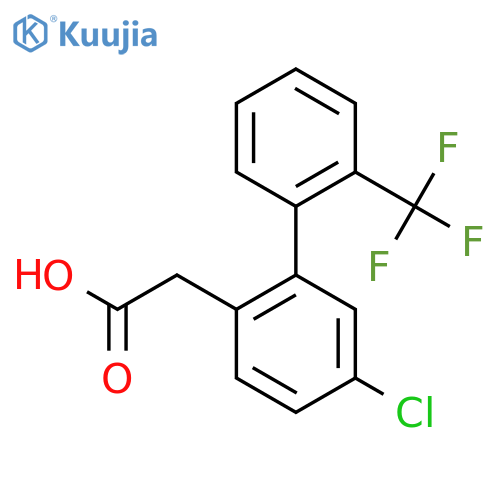5-Chloro-2'-(trifluoromethyl)biphenyl-2-acetic acid structure