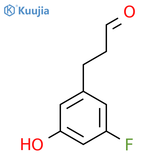 3-(3'-Fluoro-5'-hydroxyphenyl)propionaldehyde structure