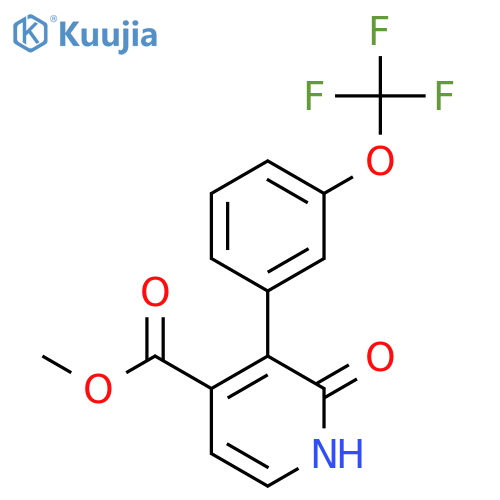 Methyl 2-hydroxy-3-(3-(trifluoromethoxy)phenyl)isonicotinate structure