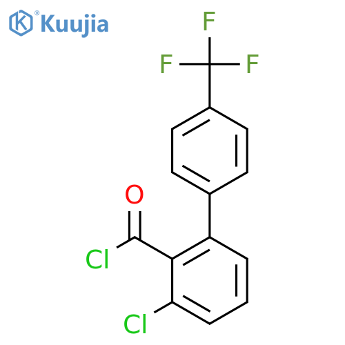 3-Chloro-4'-(trifluoromethyl)biphenyl-2-carbonyl chloride structure