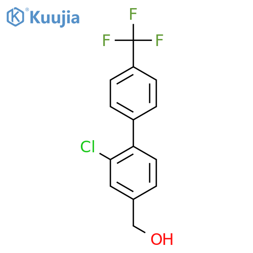 2-Chloro-4'-(trifluoromethyl)biphenyl-4-methanol structure
