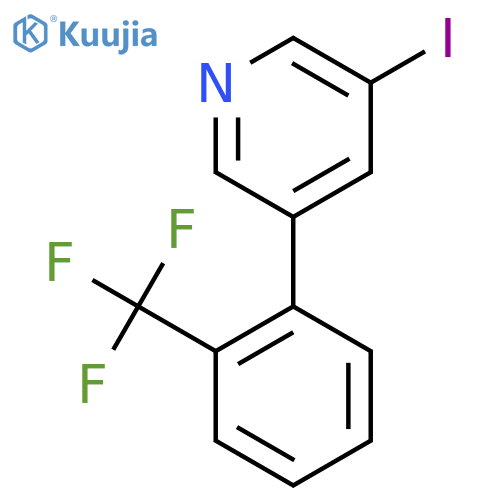 3-Iodo-5-(2-(trifluoromethyl)phenyl)pyridine structure