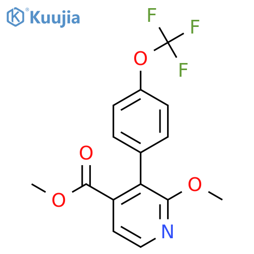 Methyl 2-methoxy-3-(4-(trifluoromethoxy)phenyl)isonicotinate structure
