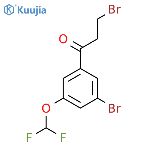 3,3'-Dibromo-5'-(difluoromethoxy)propiophenone structure