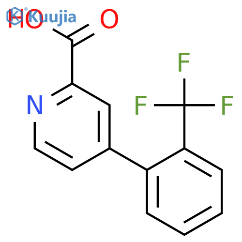 4-[(2-Trifluoromethyl)phenyl]-pyridine-2-carboxylic acid structure