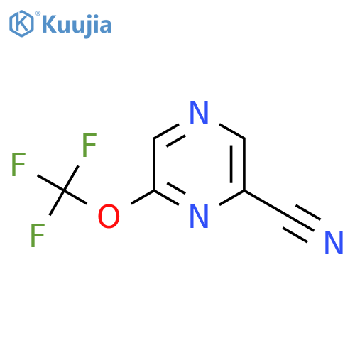 6-Cyano-2-(trifluoromethoxy)pyrazine structure