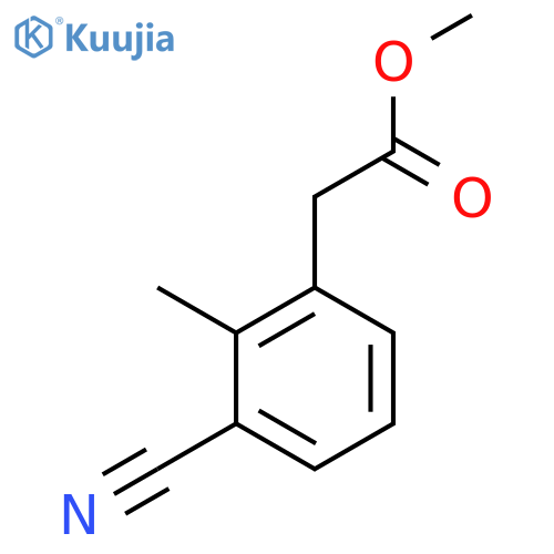 Methyl 2-(3-cyano-2-methylphenyl)acetate structure