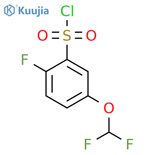 5-(Difluoromethoxy)-2-fluorobenzenesulfonyl chloride structure